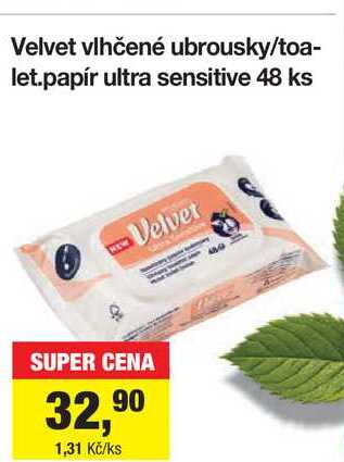 Velvet vlhčené ubrousky 48 ks