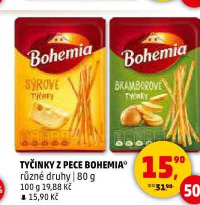 TYČINKY Z PECE BOHEMIA, 80 g 