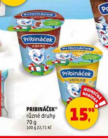 PRIBINÁČEK, 70 g 