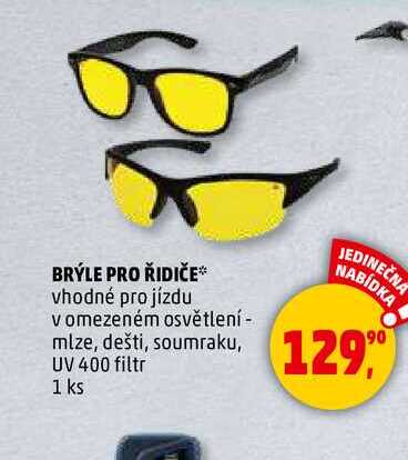BRÝLE PRO ŘIDIČE, 1 ks