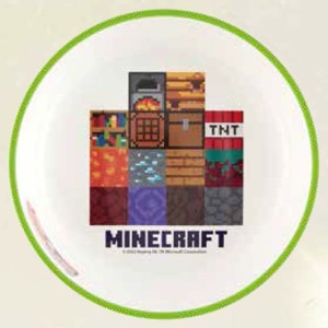 Stor Plastová miska Minecraft