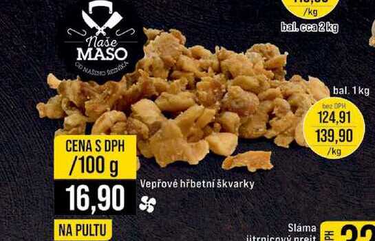 Vepřové hřbetní škvarky 100 g