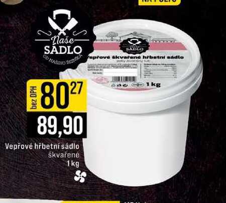 Vepřové hřbetní sádlo škvařené 1 kg