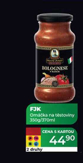 FJK Omáčka na těstoviny 350g/370ml