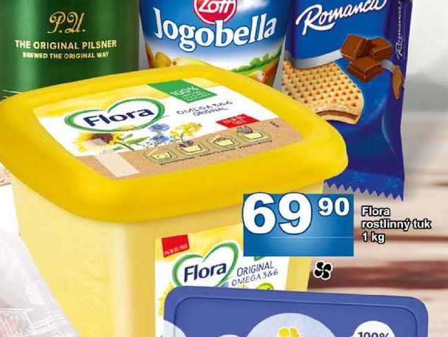 Flora rostlinný tuk 1 kg