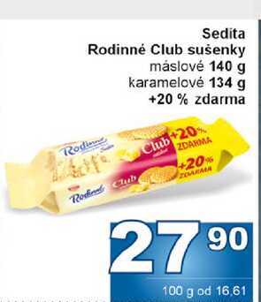 Sedita Rodinné Club sušenky máslové 140 g