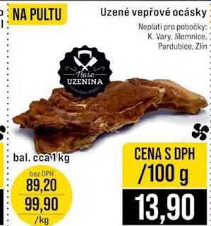 Uzené vepřové ocásky 100 g
