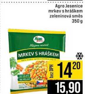 Agro Jesenice mrkev s hráškem zeleninová směs 350 g