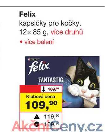 Felix kapsičky pro kočky, 12x 85 g