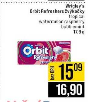 Wrigley's Orbit Refreshers žvýkačky 17,9 g