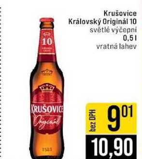Krušovice Královský Originál 10 0,5 l