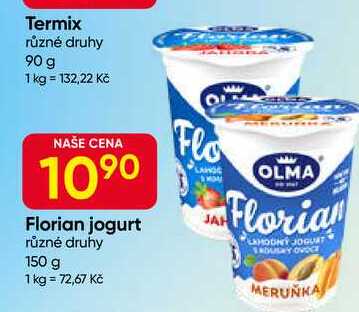 OLMA Florian jogurt různé druhy 150 g