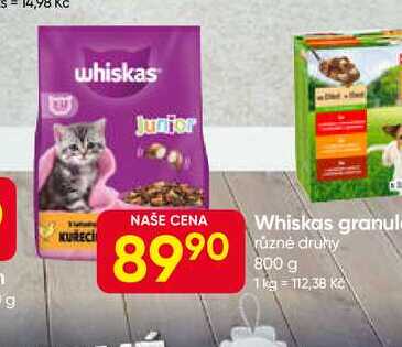 Whiskas granule 800 g