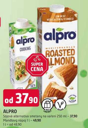 ALPRO Sójová alternativa smetany na vaření 250 ml