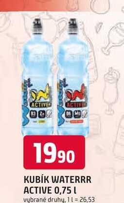 KUBÍK WATERRR ACTIVE 0,75 L