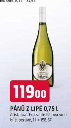PÁNŮ Z LIPÉ 0,75 L