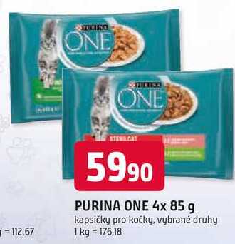 PURINA ONE 4x 85 g kapsičky pro kočky