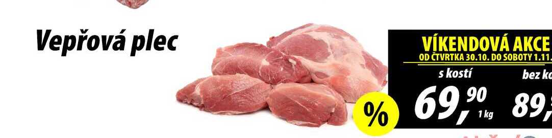 Vepřová plec s kostí, 1 kg