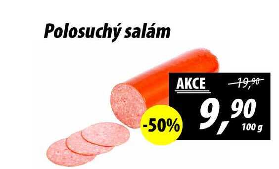 Polosuchý salám, 100 g