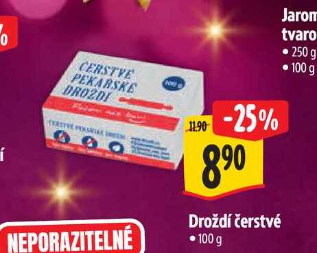 Droždí čerstvé 100 g