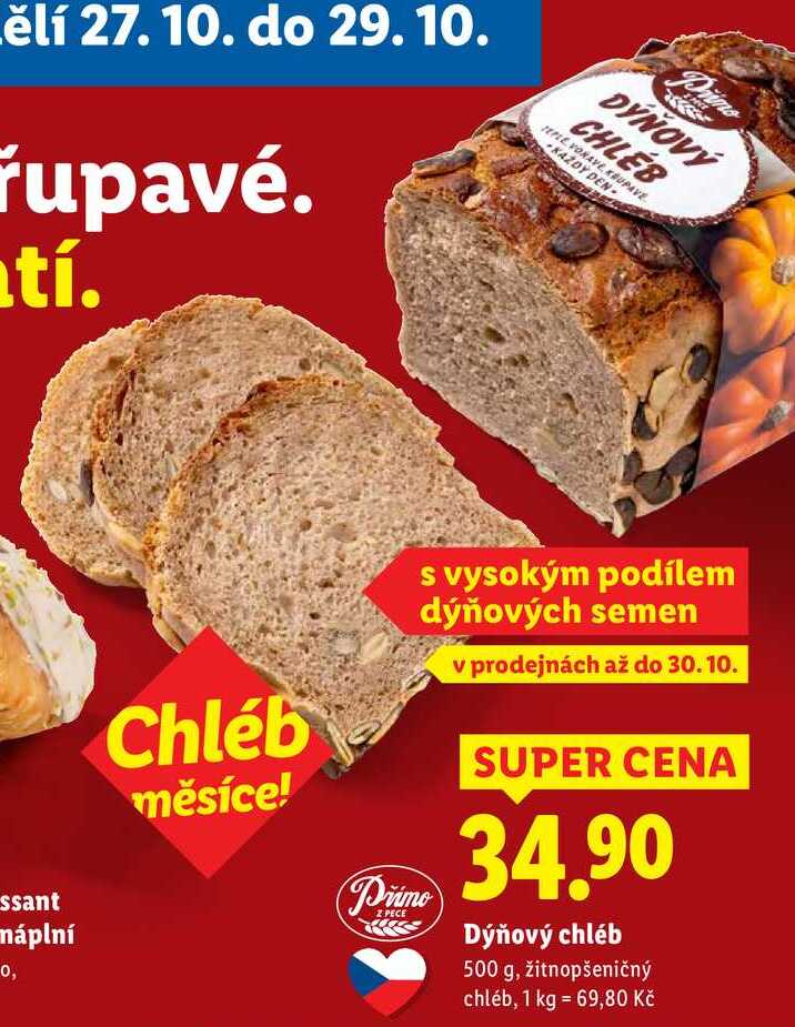 Dýňový chléb, 500 g