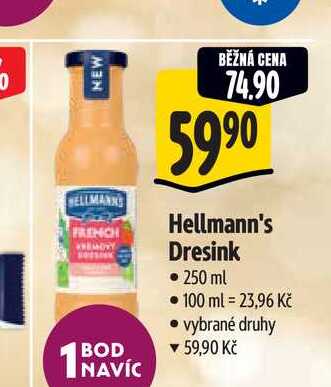 Hellmann's Dresink 250 ml