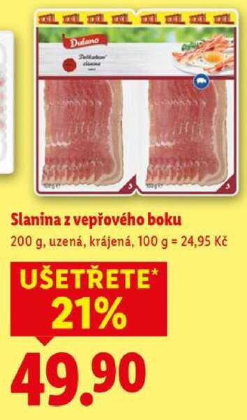 Slanina z vepřového boku, 200 g