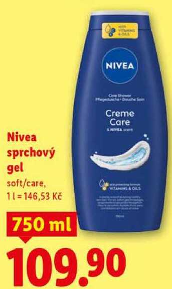 Nivea sprchový gel, 750 ml