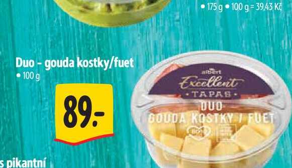 Duo-gouda kostky/fuet 100 g