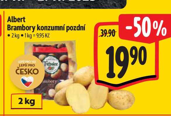 Albert Brambory konzumní pozdní 2kg