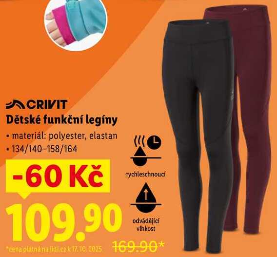 Dětské funkční legíny