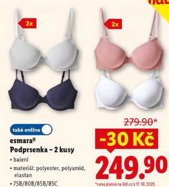 esmara Podprsenka - 2 kusy