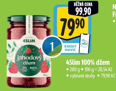 4Slim 100% džem, 280 g