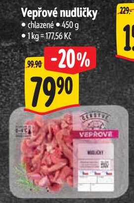 Vepřové nudličky, 450 g