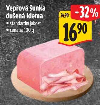 Vepřová šunka dušená Idema, cena za 100 g