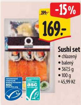 Sushi set, 367,5 g