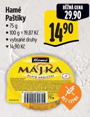 Hamé Paštiky, 75 g