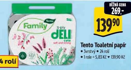Tento Toaletní papír, 24 rolí