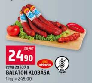 BALATON KLOBÁSA 100 g
