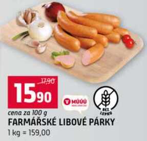 FARMÁŘSKÉ LIBOVÉ PÁRKY 100 g