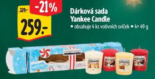Dárková sada Yankee Candle, 4x 49 g