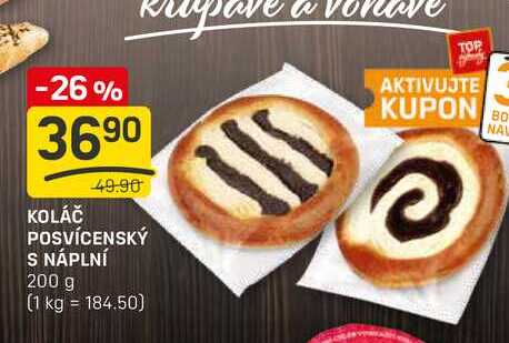 KOLÁČ POSVÍCENSKÝ S NÁPLNÍ 200 g