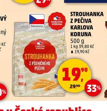 STROUHANKA Z PEČIVA KARLOVA KORUNA, 500 g