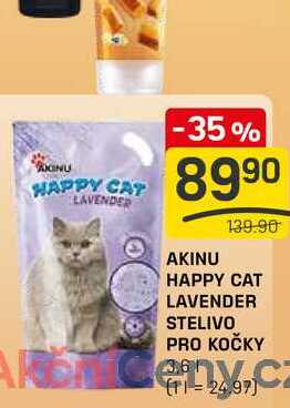 AKIN HAPPY CAT LAVENDER STELIVO PRO KOČKY 3,6l