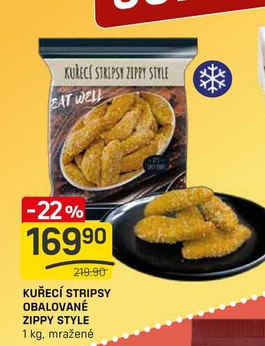 KUŘECÍ STRIPSY OBALOVANÉ ZIPPY STYLE 1 kg
