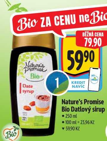 Nature's Promise Bio Datlový sirup 250 ml