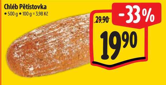 Chléb Pětistovka, 500 g 