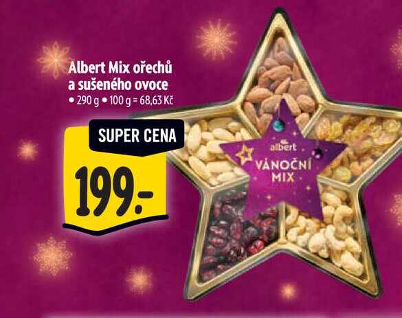 Albert Mix ořechů a sušeného ovoce  290 g