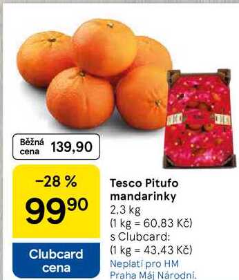 Tesco Pitufo mandarinky, 2,3 kg