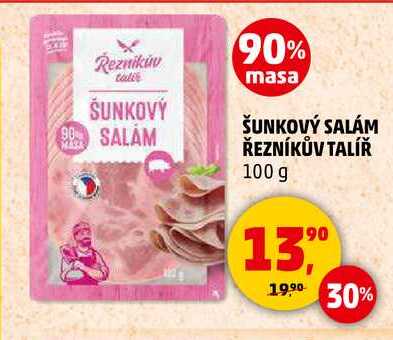 ŠUNKOVÝ SALÁM ŘEZNÍKŮV TALÍŘ, 100 g